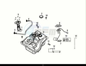 JET 14 125 AC (XC12W2-EU) (E5) (M1) drawing FUEL TANK