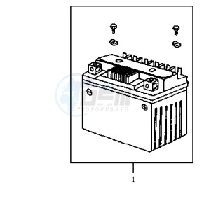 JET 50 KH ENGINE drawing BATTERY