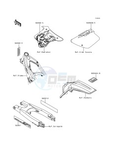 KX 250 K [KX250] (K1) [KX250] drawing LABELS