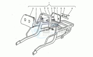 Nevada 750 drawing Luggage rack