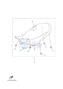 YFM700R YFM700RSE RAPTOR 700 SPECIAL EDITION (1VSE 1VSF) drawing SEAT