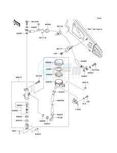 ZX 1000 C [NINJA ZX-10R] (C2) C2 drawing REAR MASTER CYLINDER