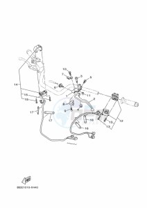 XSR700 MTM690 (BEE1) drawing HANDLE SWITCH & LEVER