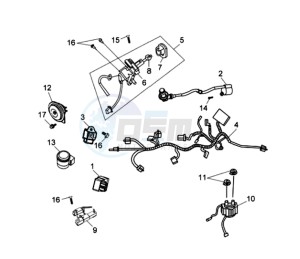 JET 4 50cc drawing WIRING HARNASS