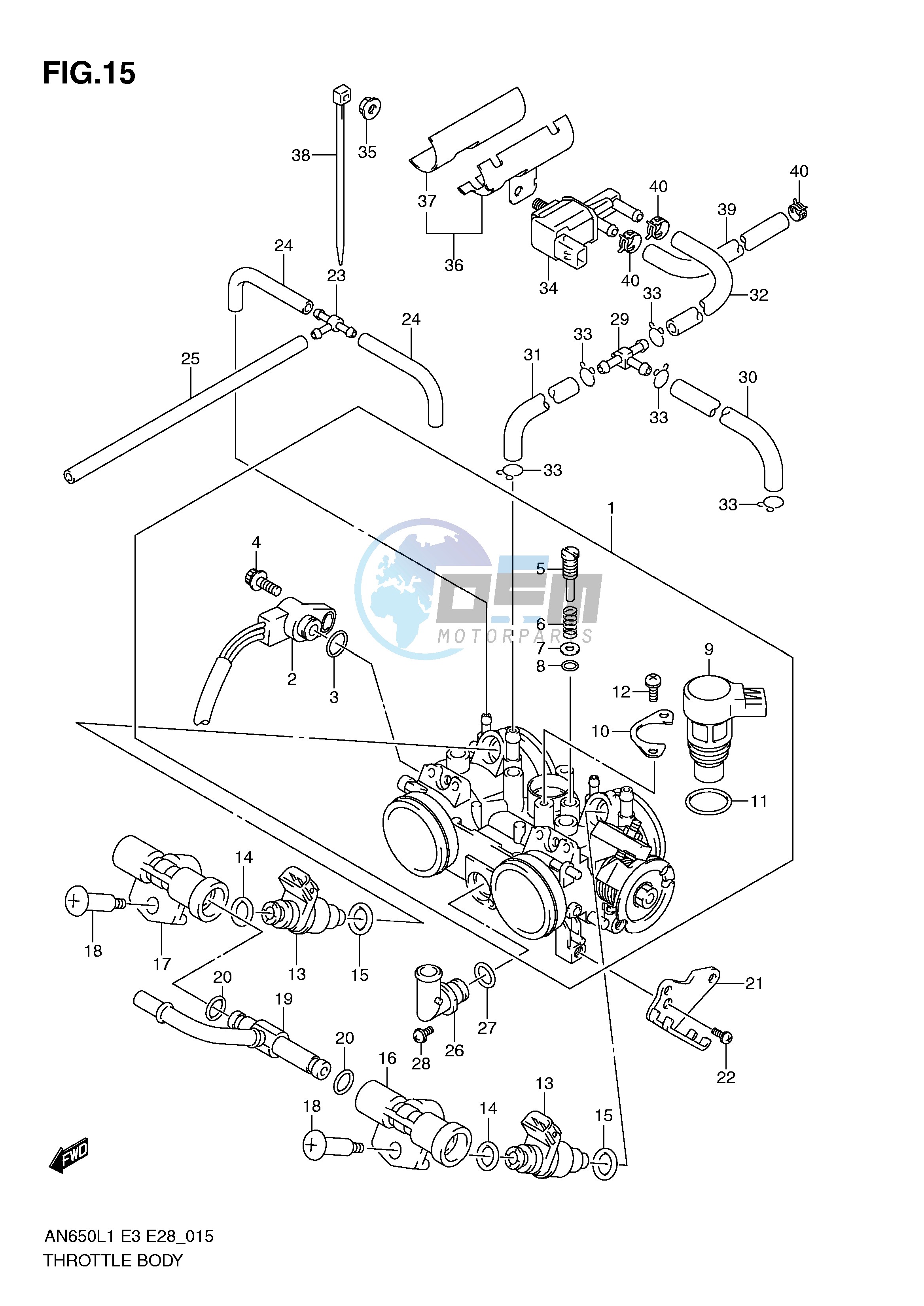 THROTTLE BODY (AN650AL1 E33)