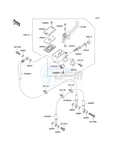 ER 650 A [ER-6N (AUSTRALIAN] (A6F-A8F) A8F drawing FRONT MASTER CYLINDER