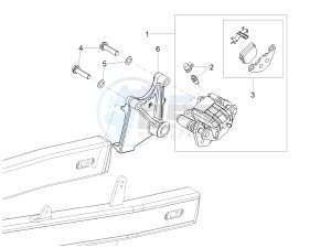 SX 50 FACTORY E4 (EMEA) drawing Rear brake caliper