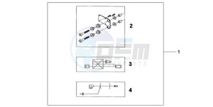 CBF600NA9 UK - (E / ABS MKH) drawing HEATED GRIP ATT. KIT