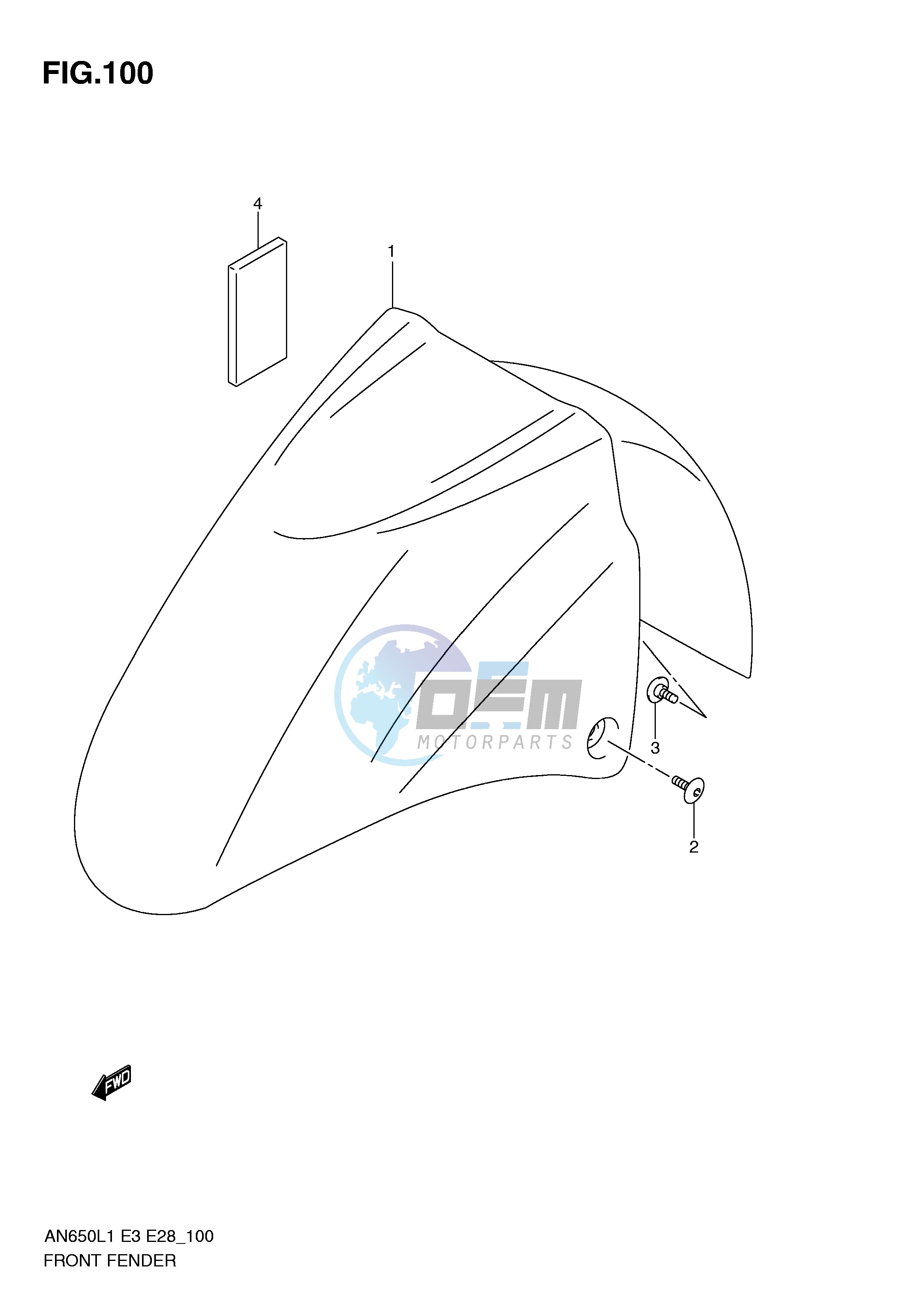 FRONT FENDER (AN650L1 E3)