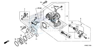 GLR1251WHH UK - (E) drawing THROTTLE BODY