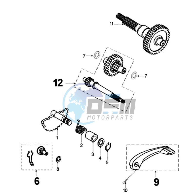 DRIVE SHAFTS / KICKSTARTER