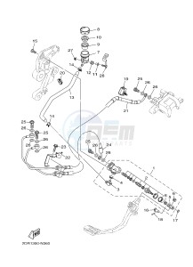 MT09A MT-09 ABS 900 (2DRF 2DRG) drawing REAR MASTER CYLINDER