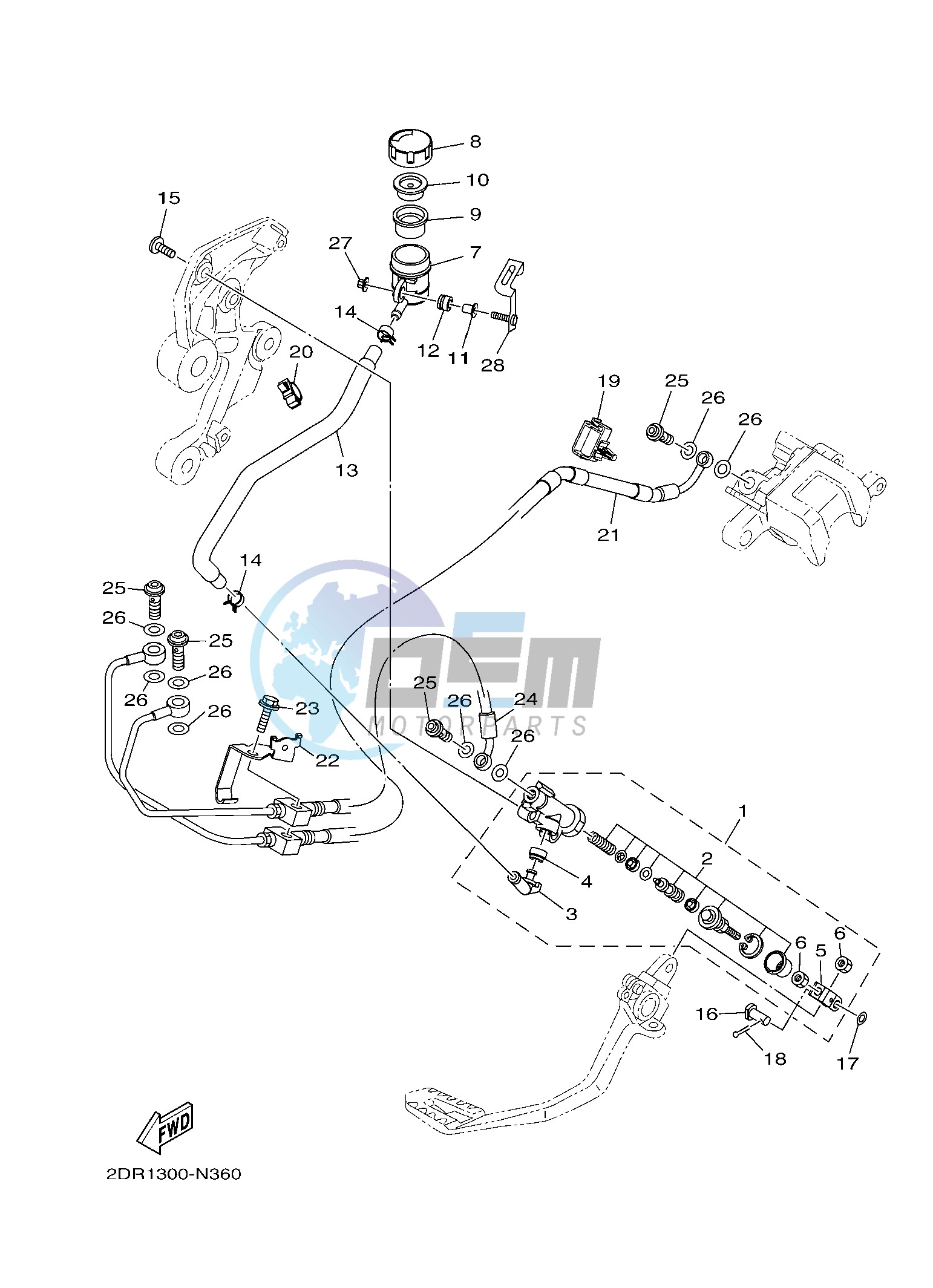 REAR MASTER CYLINDER