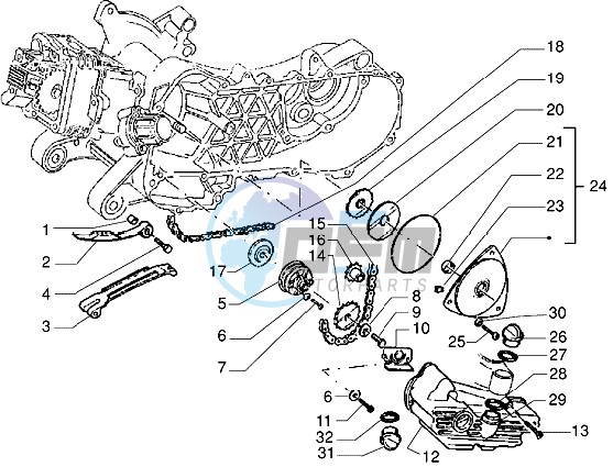 Pump group - Oil pan