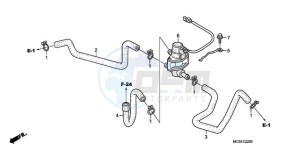 ST1300A9 Korea - (KO / ABS MME) drawing AIR INJECTION CONTROL VALVE