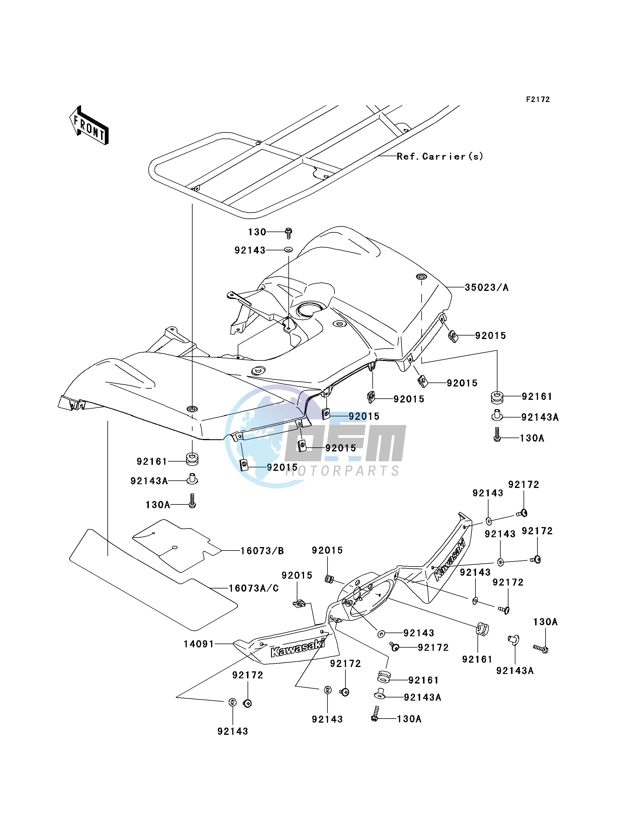 REAR FENDER-- S- -