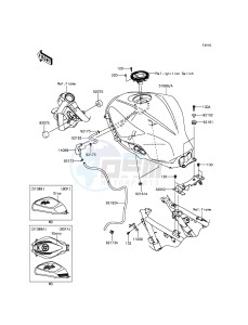 NINJA 300 ABS EX300BGFA XX (EU ME A(FRICA) drawing Fuel Tank