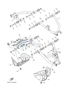 YXM700E YXM70VPHJ VIKING EPS HUNTER (B5FA) drawing REAR ARM