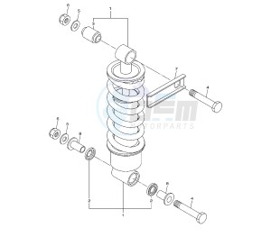 XJ6-N SP 600 drawing REAR SUSPENSION