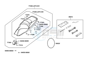 XCITING 400 drawing Seat