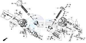 NV600C drawing CARBURETOR (COMPONENT PARTS)