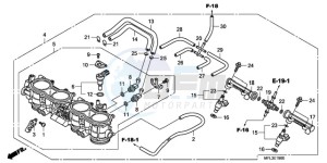 CBR1000RR9 France - (F / CMF REP) drawing THROTTLE BODY