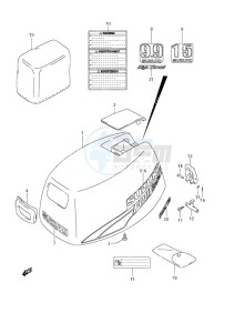 DF 9.9 drawing Engine Cover