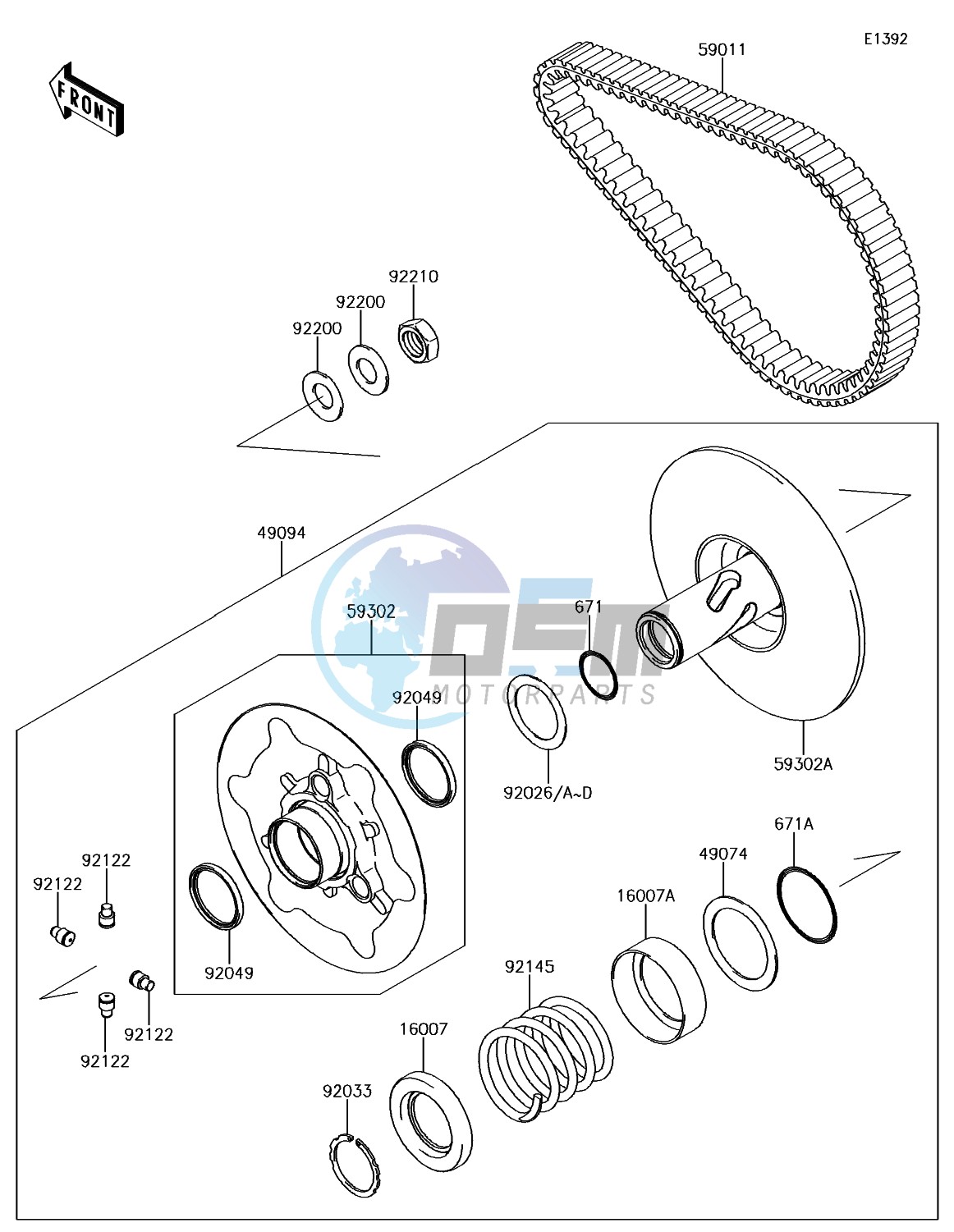 Driven Converter/Drive Belt