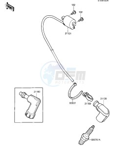 KX 80 G [KX80] (G1-G2) [KX80] drawing IGNITION COIL