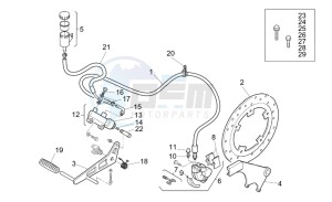 RS 250 drawing Rear master brake cylinder