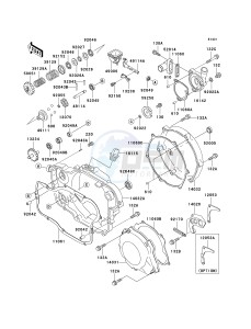 KX 250 L [KX250] (L4) [KX250] drawing ENGINE COVER-- S- -