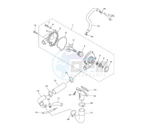 XJ6-FA DIVERSION ABS 600 drawing WATER PUMP