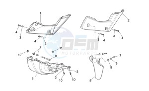 RXV 450 RXV 450-550 STREET LEGAL drawing Central body