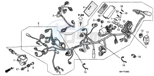 XL700VAB TRANSALP E drawing WIRE HARNESS