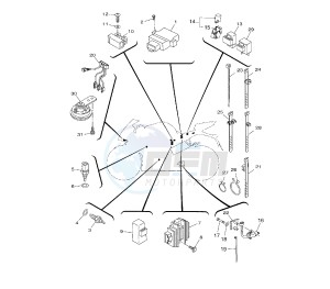 YZF R 125 drawing BATTERY