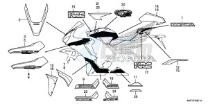 CBR1000S1H 2ED - (2ED) drawing MARK/ STRIPE (2)