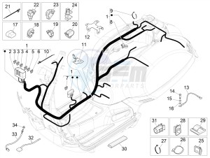 GTS 300 SUPER-TECH IE ABS E4 (APAC) drawing Main cable harness