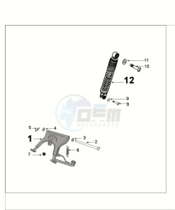 KISBEE 50 A SLN drawing SUSPENSION AND STAND