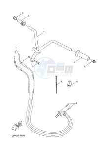 NS50F AEROX 4 (1GB1 1GB1 1GB1) drawing STEERING HANDLE & CABLE