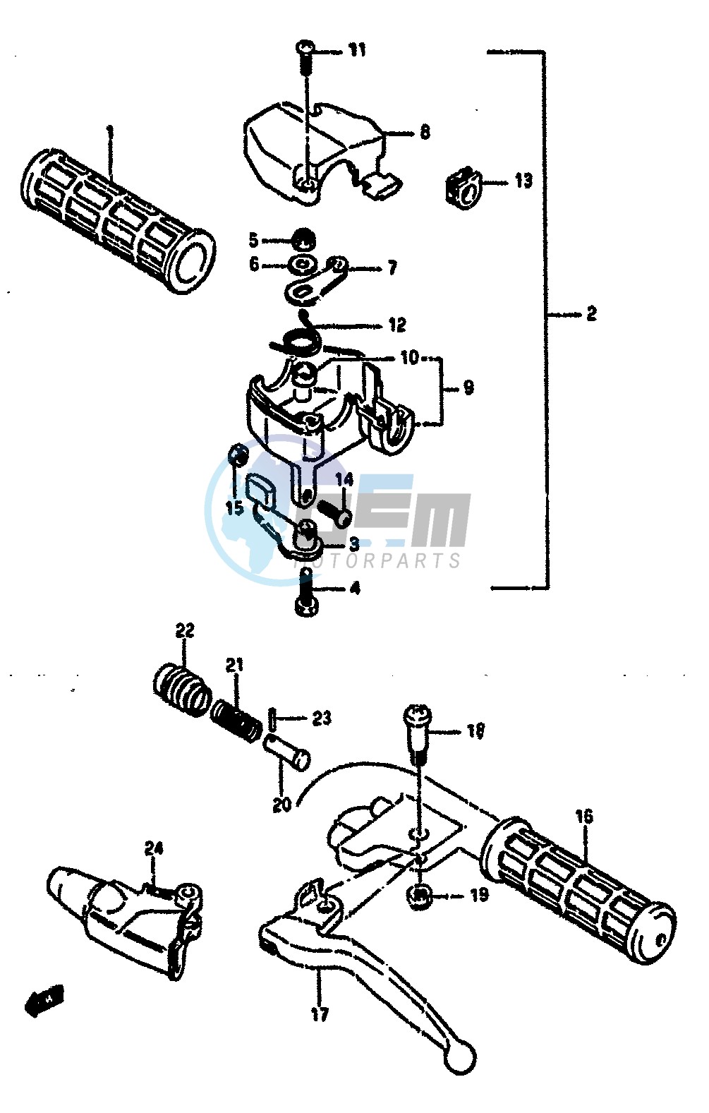 HANDLE GRIP (MODEL H J K)