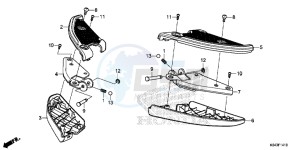 NSS300D Forza - NSS300D UK - (E) drawing PILLION STEP