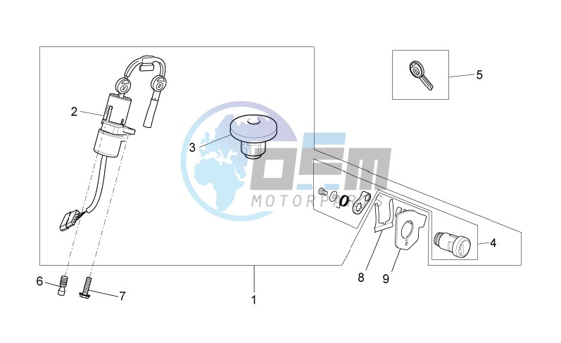 Lock hardware kit