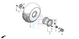 TRX300FW FOURTRAX drawing REAR WHEEL