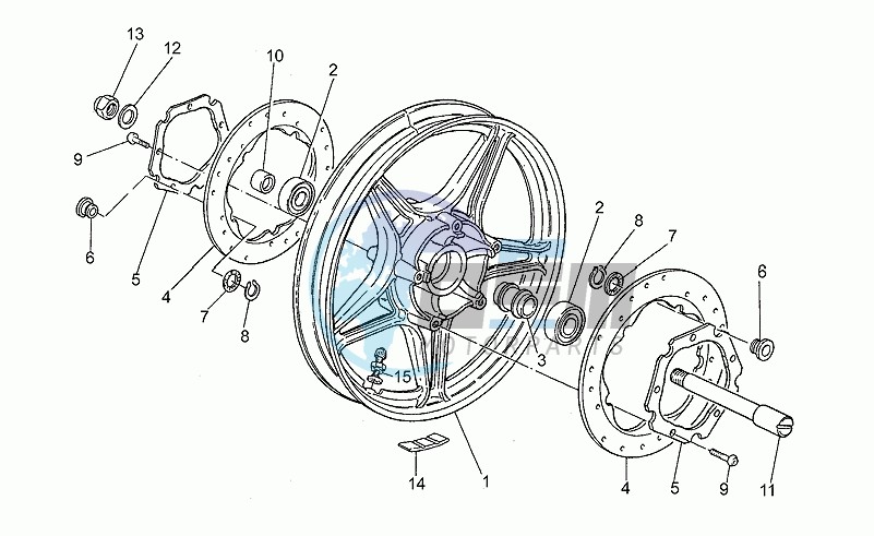 Front wheel, alloy