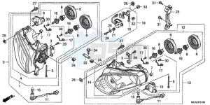 GL1800A NZ - (NZ) drawing HEADLIGHT