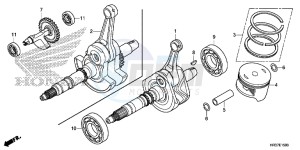 TRX420FM2G TRX420 ED drawing CRANK SHAFT/PISTON