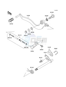 ELIMINATOR 125 BN125-A8 GB XX (EU ME A(FRICA) drawing Gear Change Mechanism