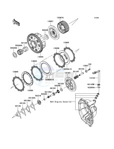 NINJA ZX-6RR ZX600-N1H FR GB XX (EU ME A(FRICA) drawing Clutch