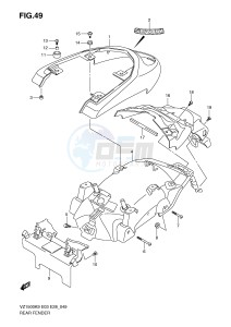 VZ1500 (E3-E28) drawing REAR FENDER