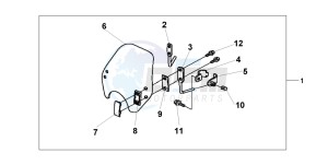 VT1100C2 drawing WIND SHIELD